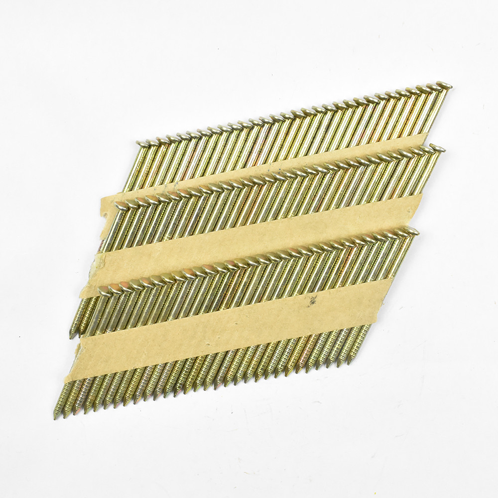 28 / 34 Degree 2.8mm*63mm D Head Ring Shank Electric Galvanized Framing Nails