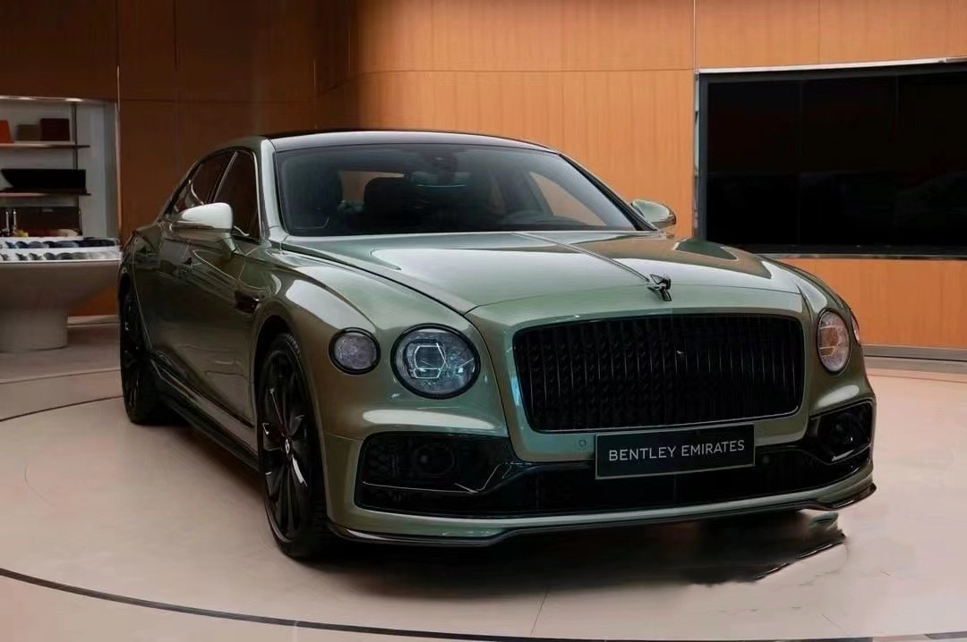 Flying Spur Bentley Body Kit W12 Style Carbon Fiber Lip Kit 2019 Diffuser Spoiler Side Skirt