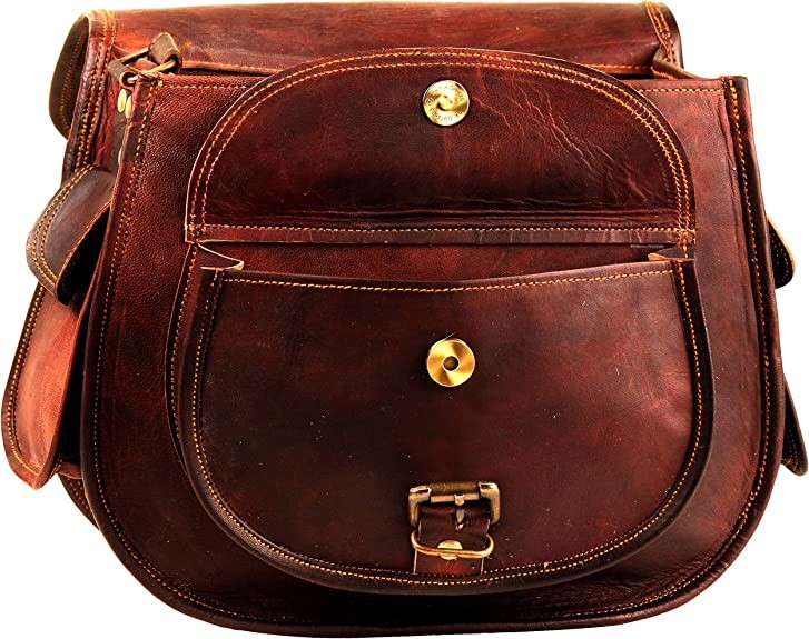 100% Genuine Leather Cross Body Bag Real Leather Handbags 13x4x10 Inches