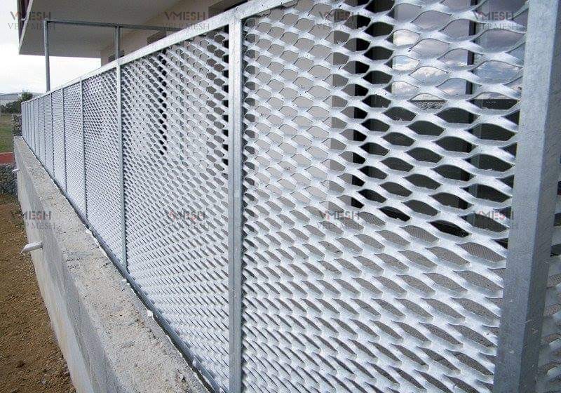 Building Decoration PVDF Aluminum Expanded Metal Mesh Corrosion Protection