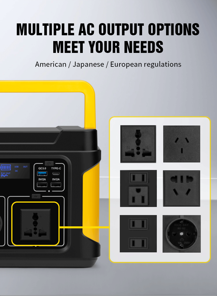 Lightweight Emergency Portable Power Station Rechargeable Generator 300W 296wh