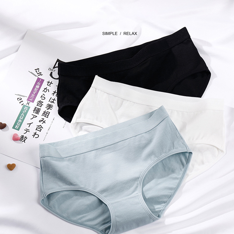 Bacterialproof Women'S Cotton Underwear Panties Mid Rise For Period