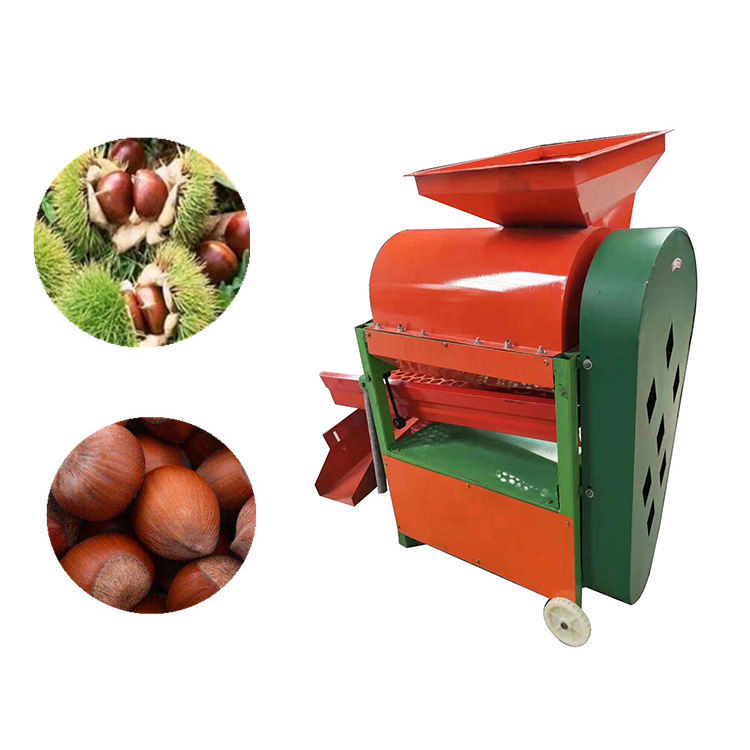 Chestnut Stripping Hazelnut Peeling Machine No Scratches Beautiful Gloss