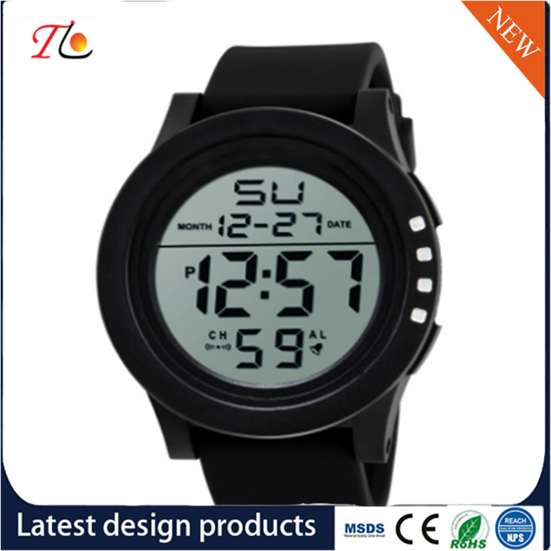 Silicone Wrist Watch Smartwatch Luminous Alarm Light Timing Month Calendar Display 24 Hours Instruction Multicolor Strap