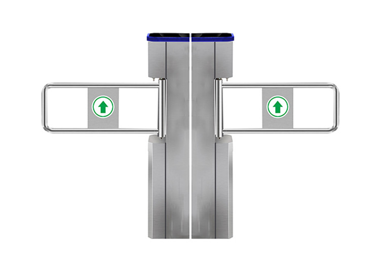 RS485 LED Indicator 900mm Lane SS304 Swing Arm Barrier