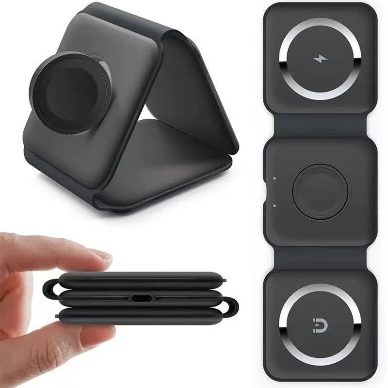 OEM ODM Multi Function Integrated 3 In 1 Foldable Wireless Charger
