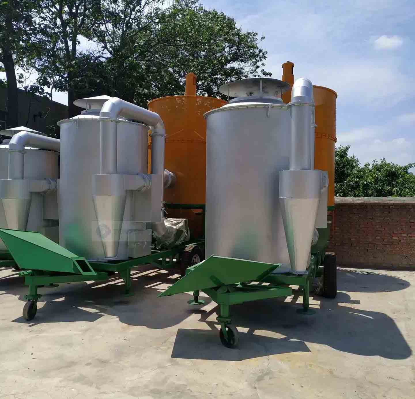 Small Movable Wheat Corn Soybean Buckwheat Grain Tower Dryer For Farm