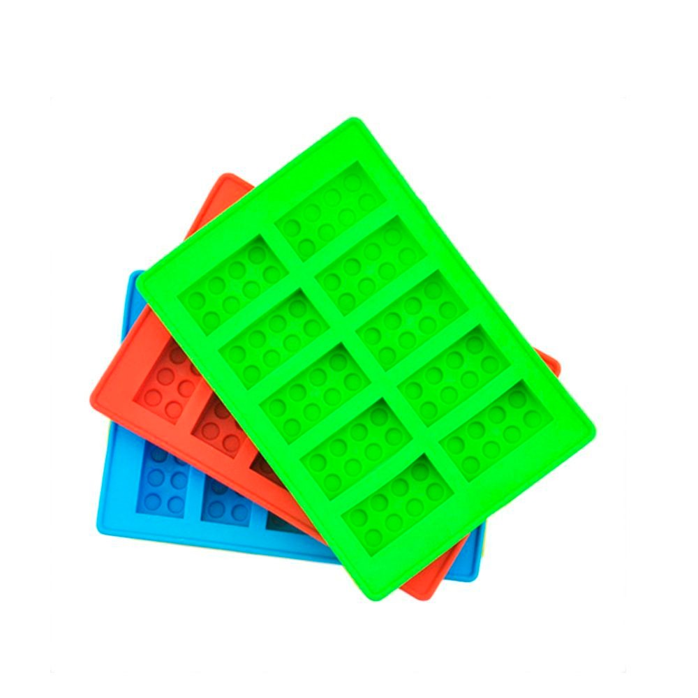 Large wholesale personalized building bricks custom silicone ice cube tray mold