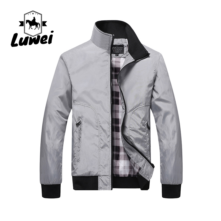 2022 Thin Zipper Men Bomber Stand Collar Utility Giacca a Vento Chaquetas Plus Size Coats Men's Jackets & Coats