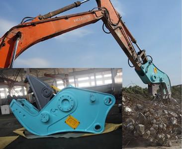 Hydraulic Compact Excavator Attachments , Mini Excavator Shear Attachments
