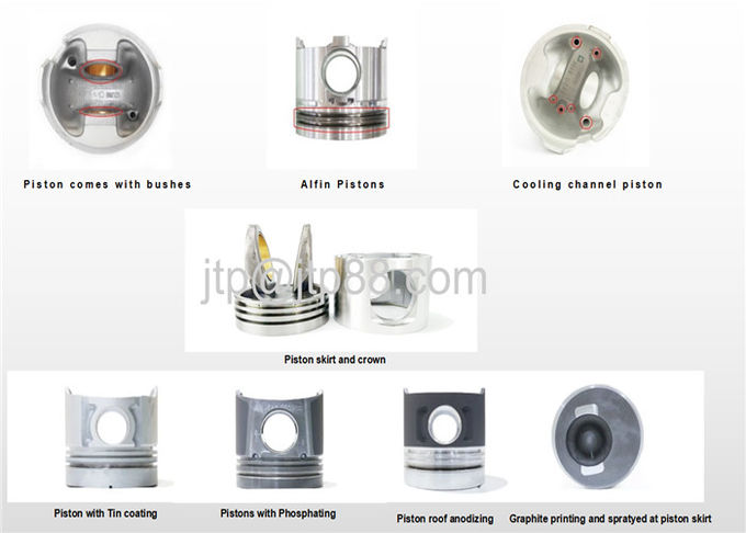 Auto Spare Part 4D56T Cylinder Pistons With Pin For Mitsubishi 1110A593(R) 1110A594(L)