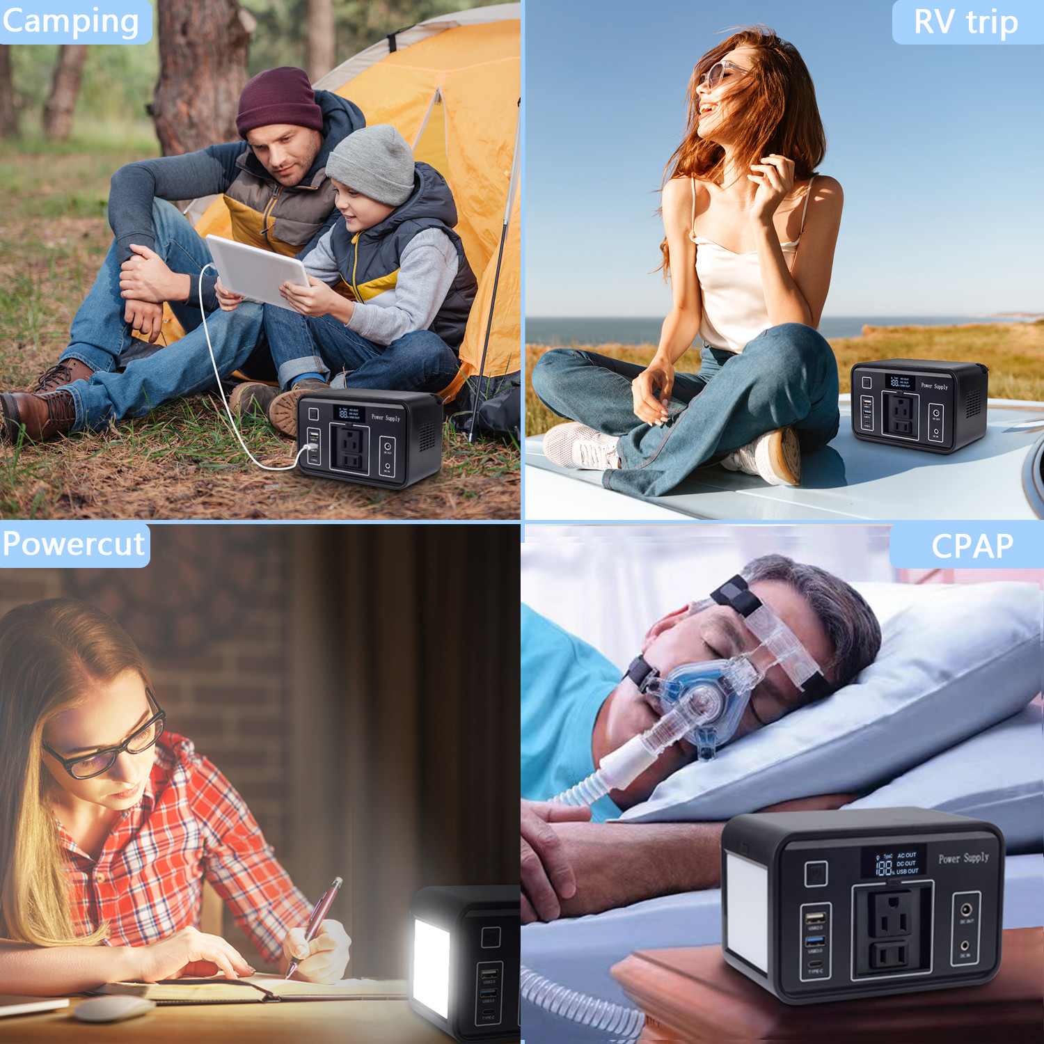 110V / 220V Home Solar Power Station Off grid Energy Storage Power Station