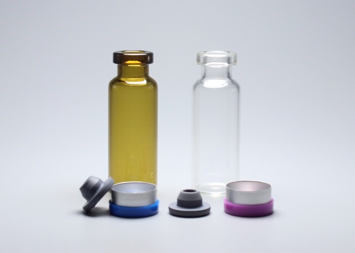 4ml Clear or Amber Empty Medicinal Tubular Glass Vial Bottle Container