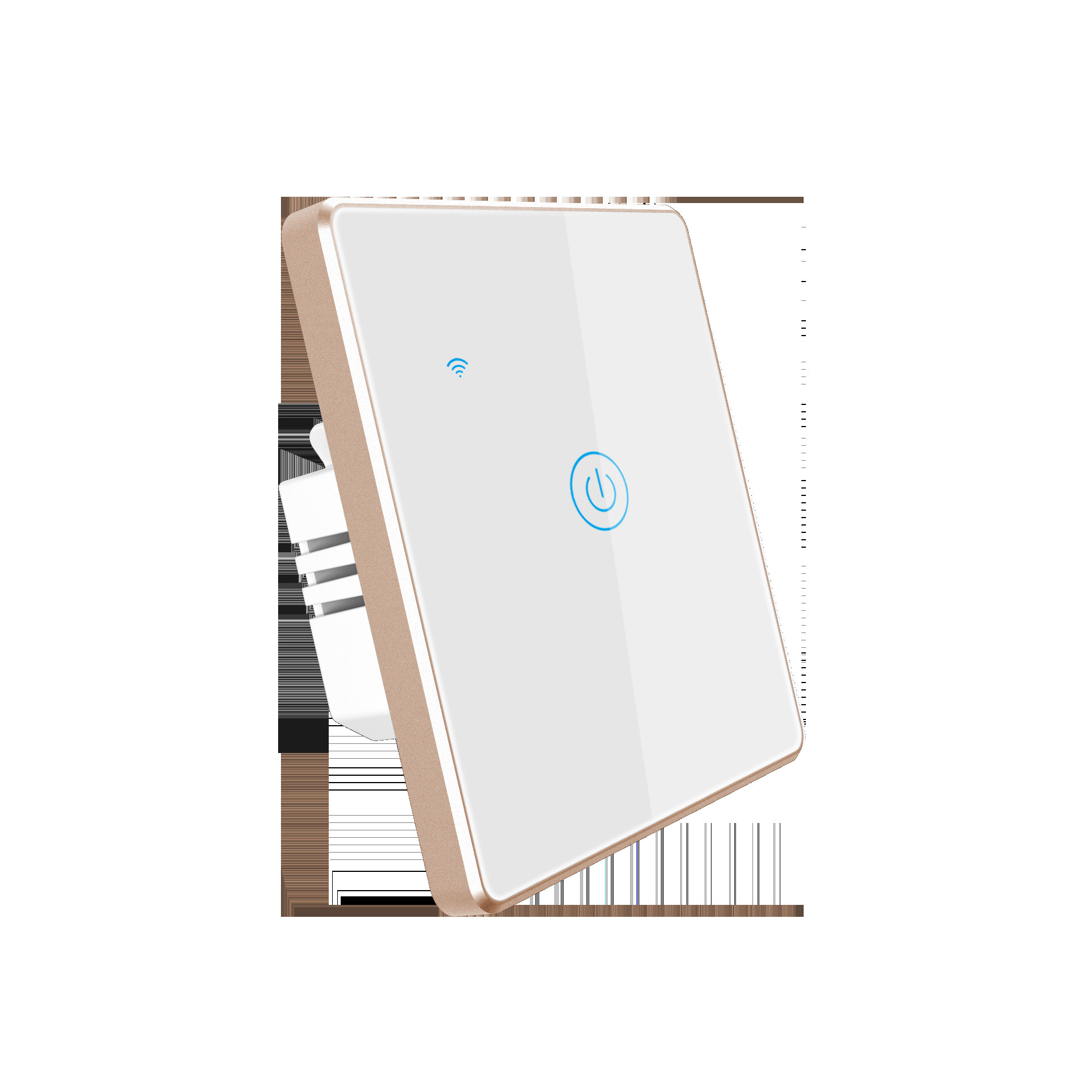 Tuya Smart Wifi Switch 1 Gang Metal Bezel App Remote Schedule Voice Control With Amazon Google&Alexa