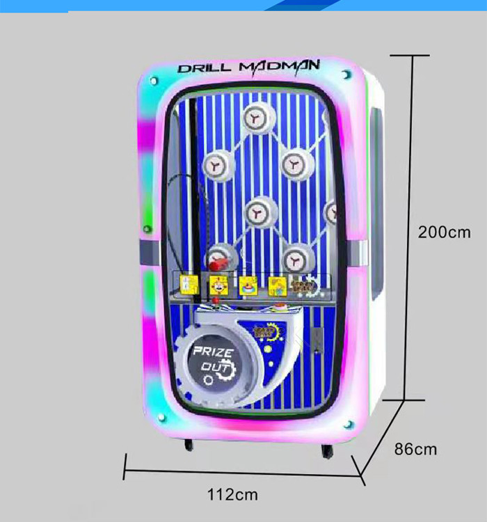 Key Master Coin Operated Prize Vending Gift Game Machine Drill Madman