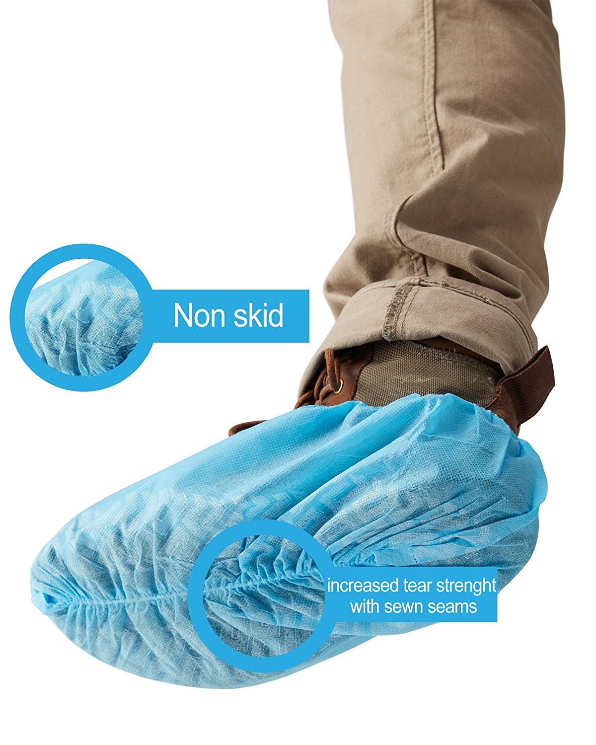Clean Room Dust Proof Non-woven Disposable Shoe Cover