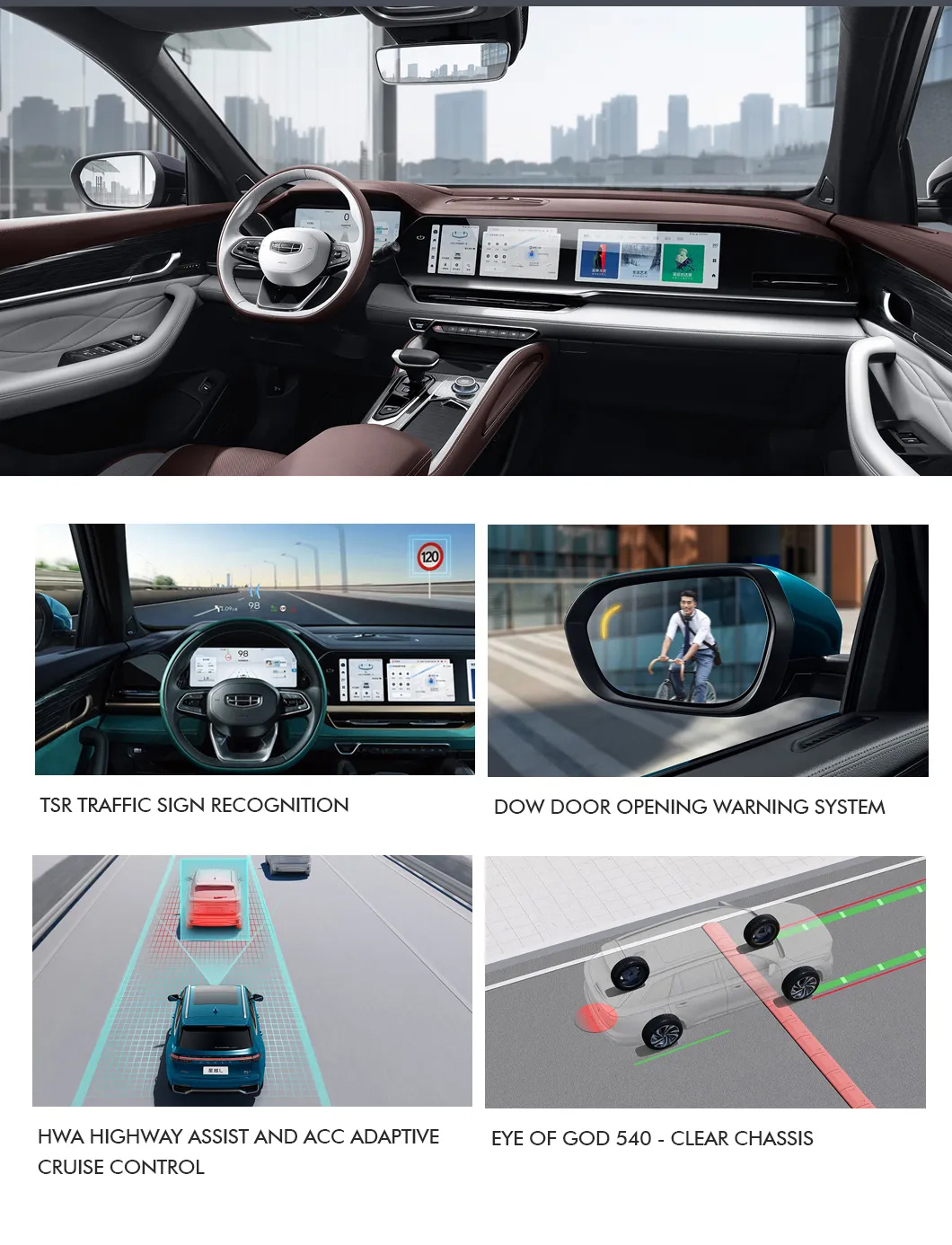 Electric Driver's Seat Adjustment Geely Xingyue L Version 2.0t 5 Seats Gasoline Cars