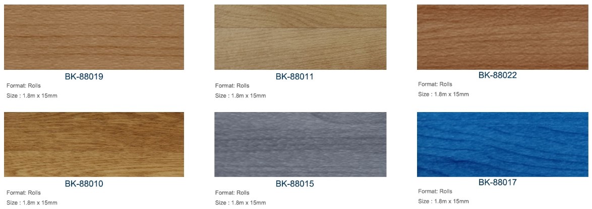 UV Coating Relle 4.5 mm Noiseless Foam Plastic Basketball Court Wood Vinyl PVC Flooring Carpet