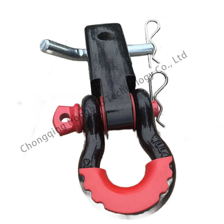 High Polished Heavy Industry Marine Bow Shackle Carbon Steel Black Painted for Loads