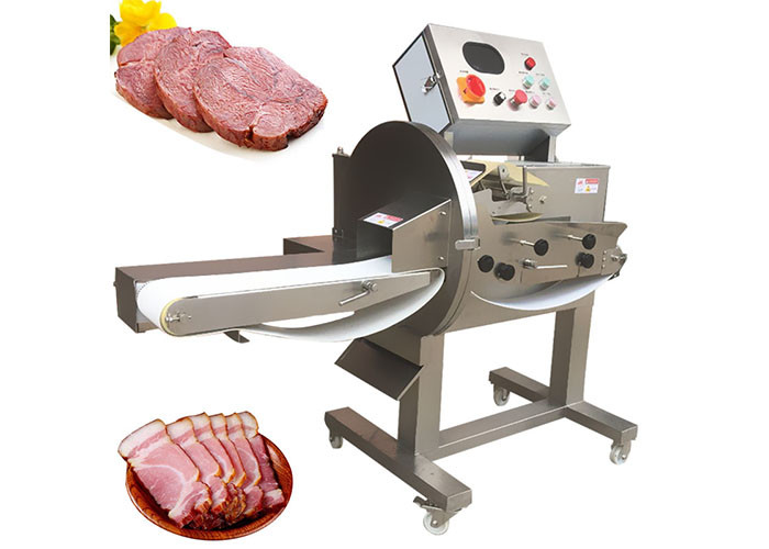 TJ-304B Commercial Double Blades Cooked Meat Slicer For Cutting Roast pork/Tripe/Fat Sausage/Beef