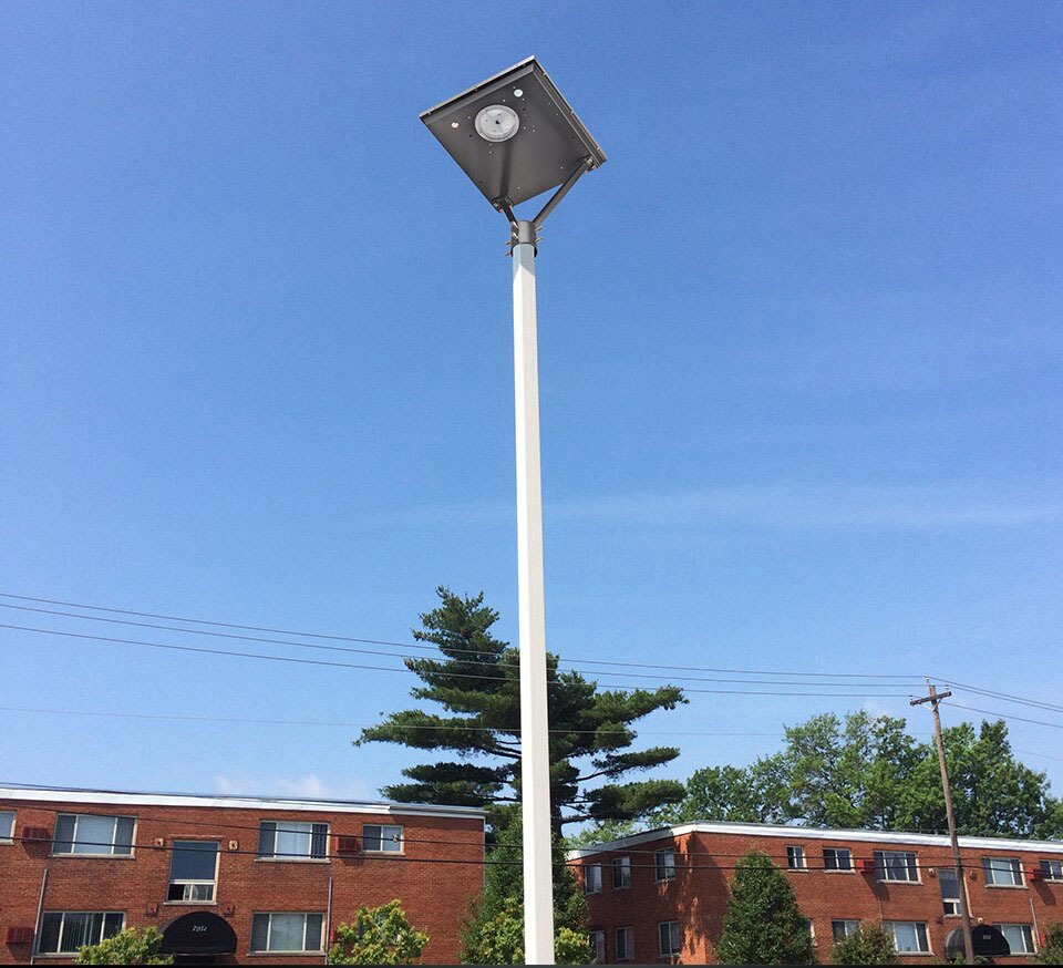 best high lumen output SOLAR LED Post Top Lights 5000K  150lm per Wattage Applications