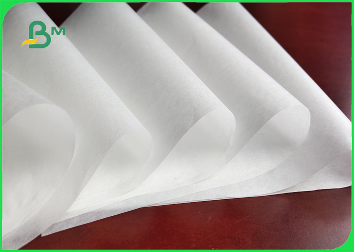Food Grade 28gsm 30gsm MG Kraft White Paper Eco - Friendly For Bags For Fast Food