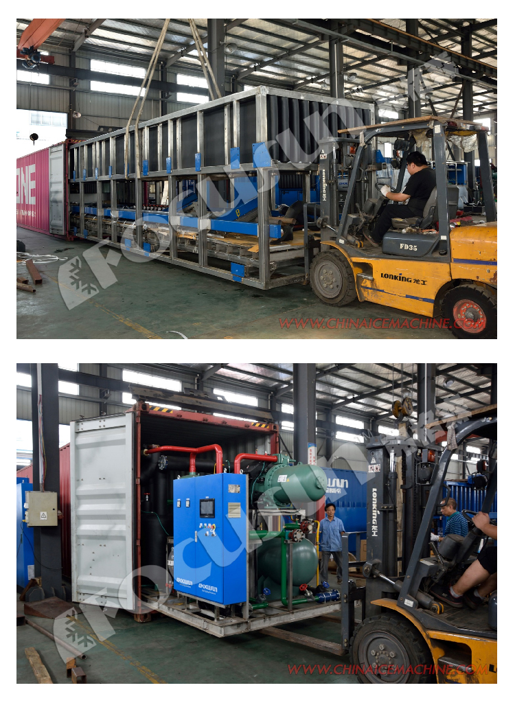 ICE BLOCK 20 tons per day Industrial Direct Cooling system Block Ice Making Machines