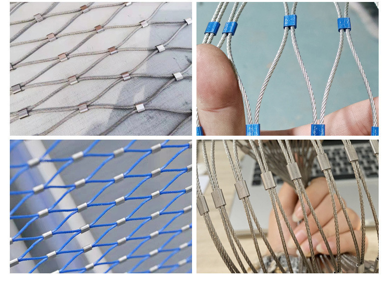 Express Shippment Balustrade Cable Mesh Customizable Mesh Hole Size and Inter-woven Mesh