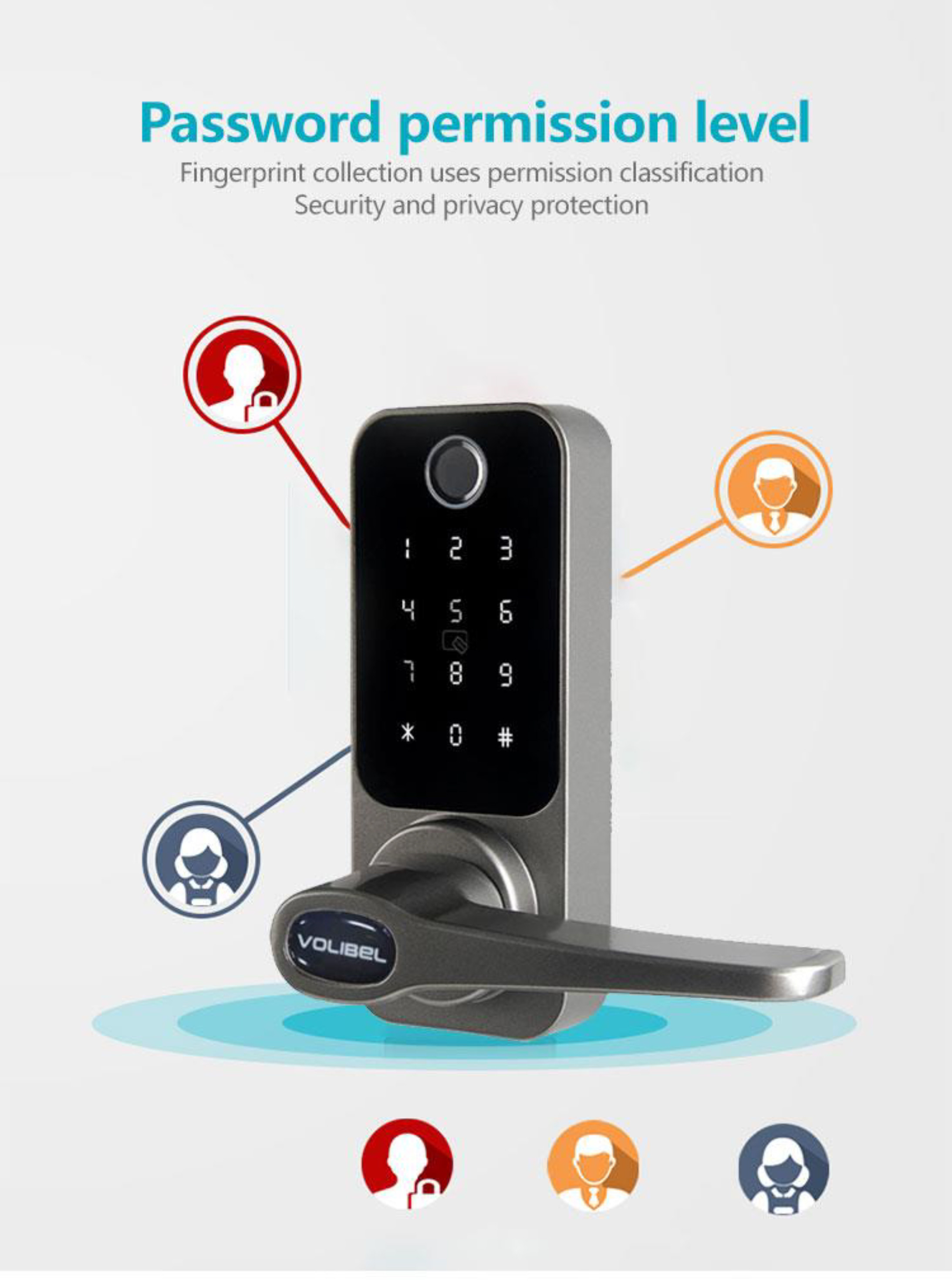 Tuya APP Password RFID Card Wifi Fingerprint Office Biometric Locks