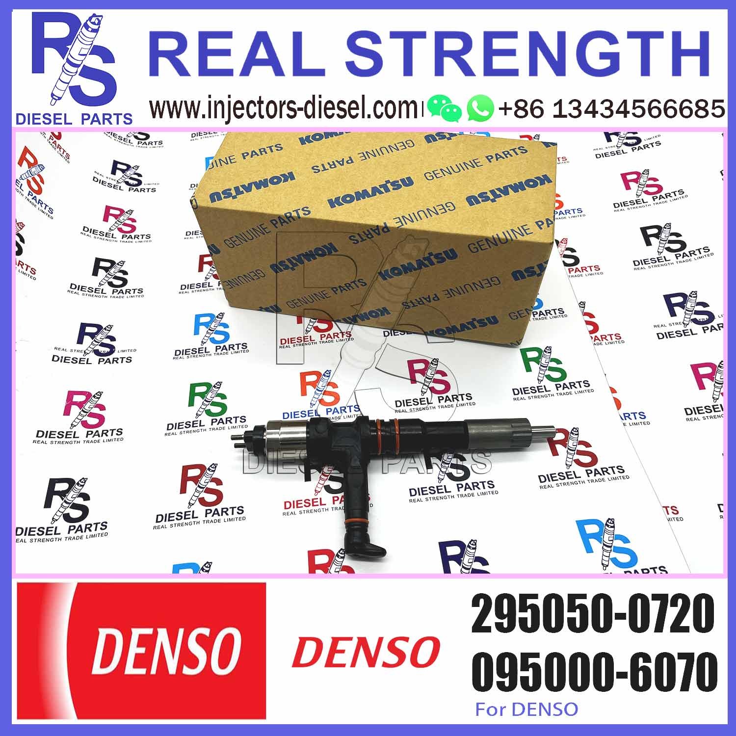 High Quality Common Diesel Fuel Injector 295050-0720 for Komatsu Engine Parts