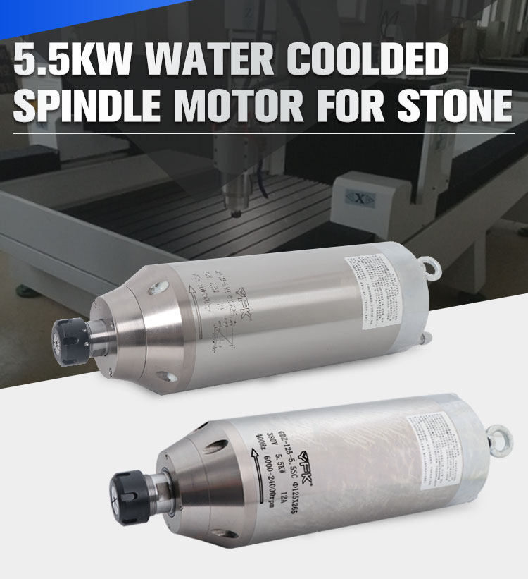 High Precision Stone CNC Router Spindle Motor with ER25 Collect Grade Performance