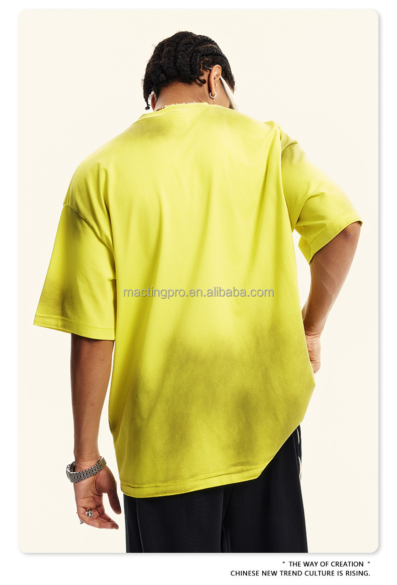 Mens White Mock Neck T Shirts 230grams Fabric Weight Quick Dry Cooling Streetwear