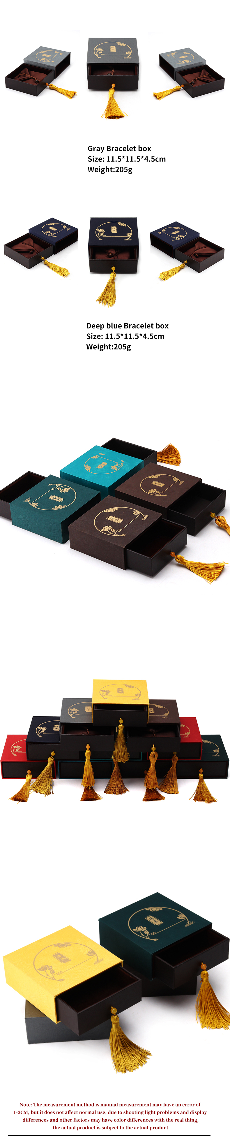 Chinese Style Exquisite Luxury Jewelry Packaging Box With Tassel Decor