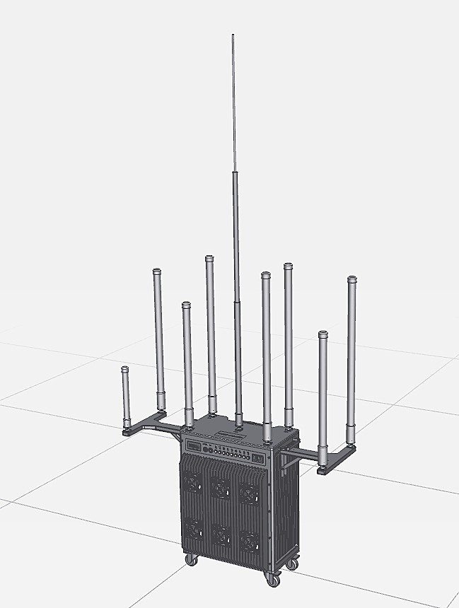 Army Project Bomb Signal Jammer Portable With 30m Jamming Distance