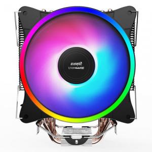 China RGB CPU Cooler High air flow  tower type CPU Cooler with 4 Heat Pipes for intel AMD on sale
