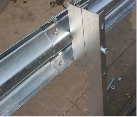 Customized Corrugated Steel Beam Guardrail Fence U Block Spacer