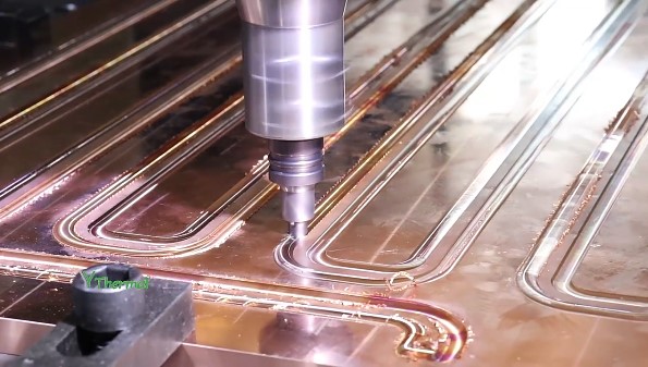 Friction Stir Welding Water Cooling Plate , Heatsink Liquid Cooling Plate