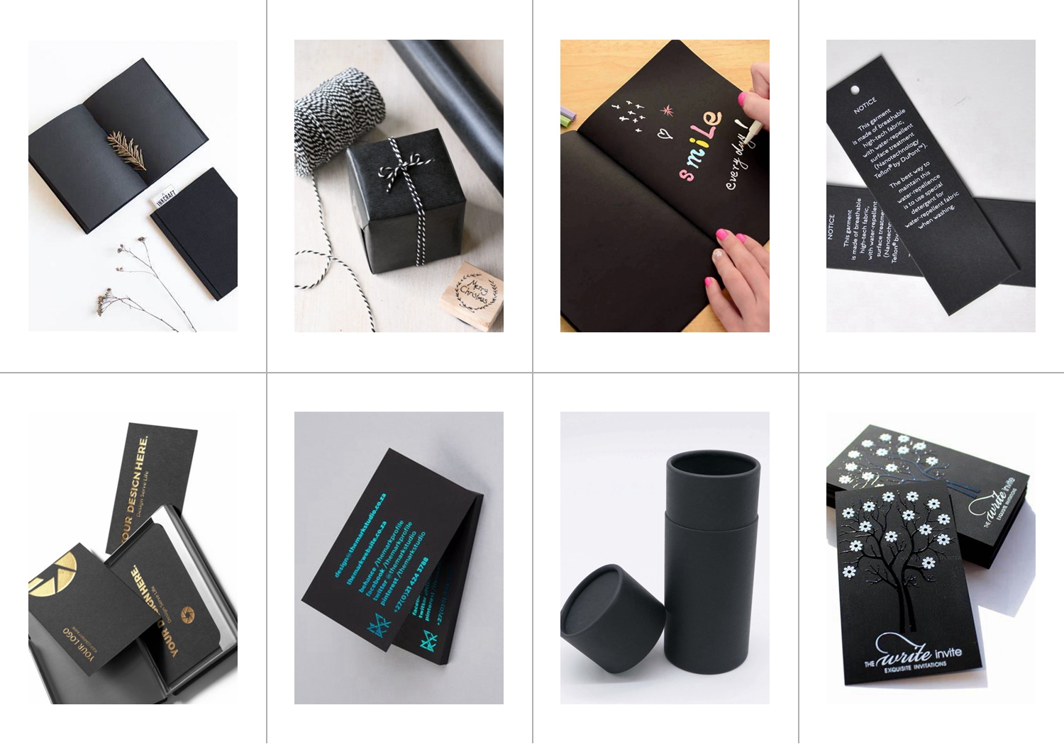 black paper