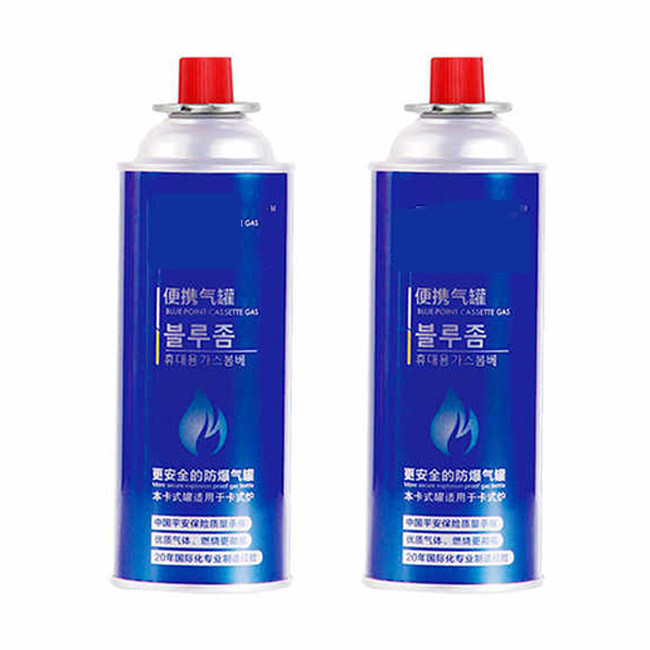 Customized 220g Refillable Butane Gas Stove Canister For Lanterns Cassette Stoves