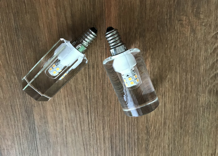 E14 Led Clear Candle Bulbs Pure Light Color , No Strobe Led Screw Candle Bulbs