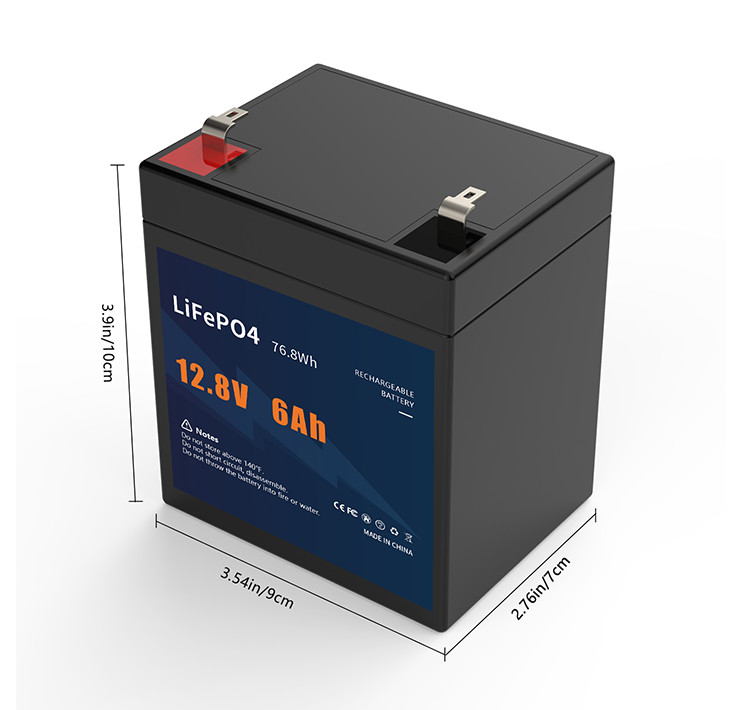 Rechargeable 12v 6ah Lifepo4 Battery LFP Lithium Ion Batteries