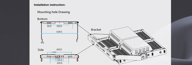 200W 240W Outdoor LED High Mast Light Extruded Aluminum Material High Strength