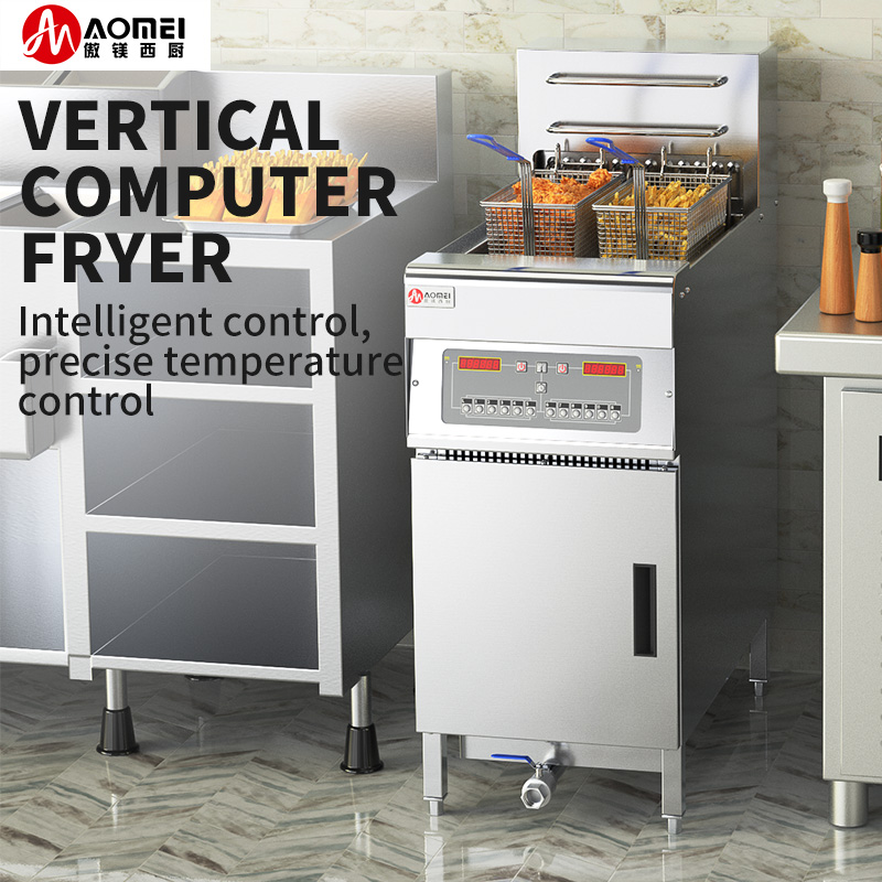 Fast Food Restaurant Large Capacity 18L Electric Deep Fryer Commercial Vertical Fryer