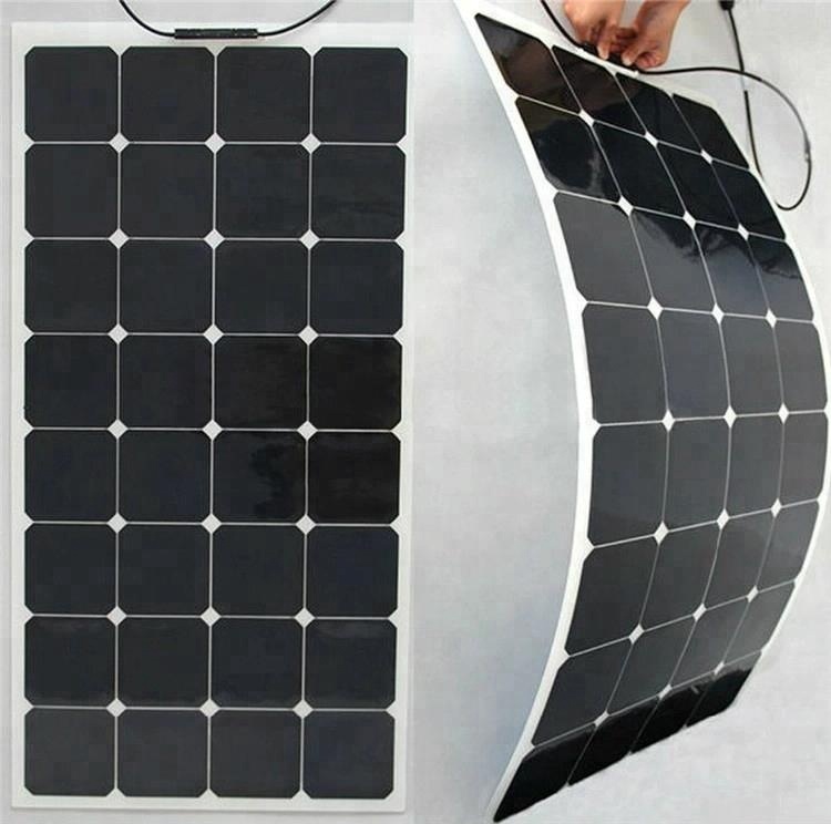 360W SUNPOWER Flexible Solar Panel With 90cm Cable TUV CE CQC ISO 18V 24V 36V 48V