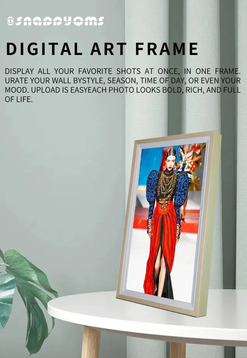 Electronic Artistic Digital Photo Frames For Photos Music Images Wall Mount