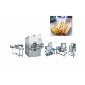 China Fully Automatic High Speed Egg Roll Making Machine / Wafer Stick Roll Biscuit Making Equipment on sale