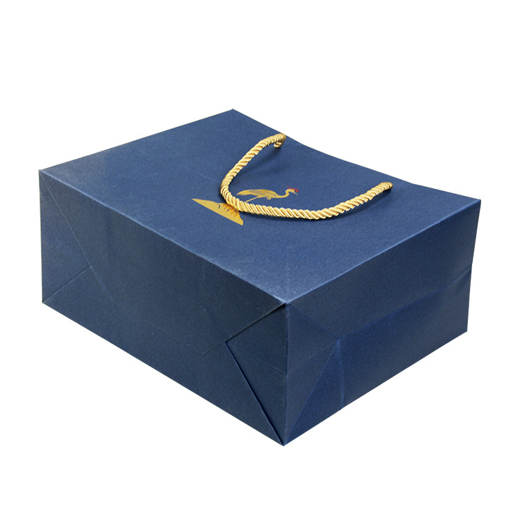 Paint Color Paper Bag Printing 38cm 3 Strand Nylon Rope Handle 0.3mm