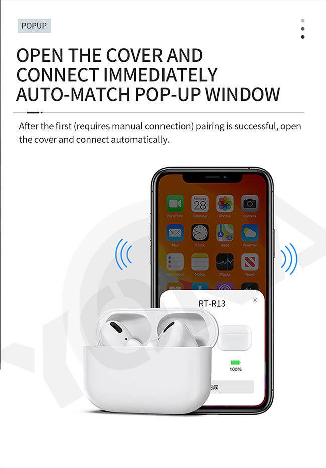 Light Force Sensor Rename GPS JIELI TWS Wireless Earphones