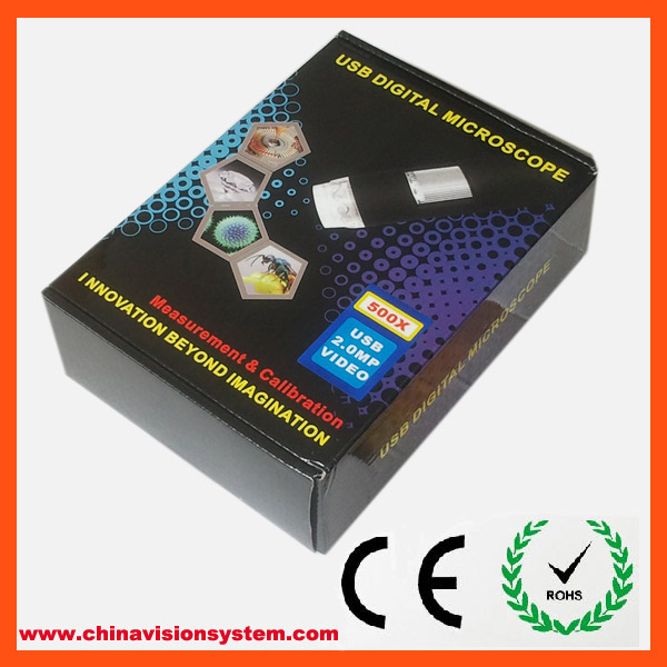 1X-500X 25cm Working Distance USB Digital Microscope