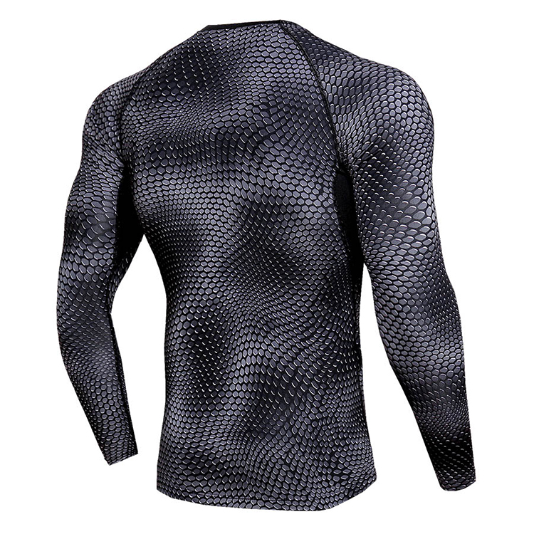 Plus Size Custom Rash Guard Long Sleeve Anti Bacterial Breathable Cloth Material